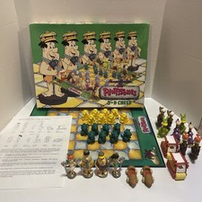 Hanna Barbera The Flintstones 3-D Chess Complete great Condition 1993 picture