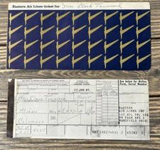 Vintage January 1965 Eastern Air Lines Ticket With Envelope N picture