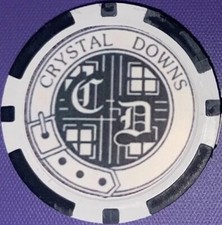 CRYSTAL DOWNS GOLF CLUB - *POKER CHIP* --GOLF BALL MARKER picture