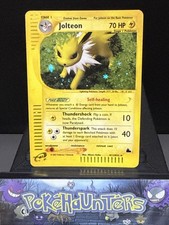 Pokemon Card Jolteon H12/H32 Skyridge Holo Rare SWIRL On Head Back Is Played picture