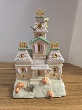 Vintage 2002 LENOX The Haunted House Votive Halloween Candleholder picture