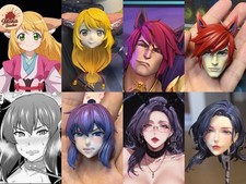 custom 1/6 cartoon head anime picture