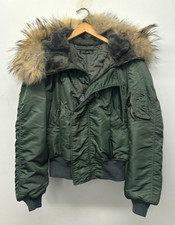 NOS USAF N-2B Flight Jacket, Extreme Cold Weather, Coyote Fur, Size Large, W-17 picture