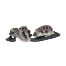 NEW Schleich 14623 Hedgehog Pups wild life RETIRED figure picture