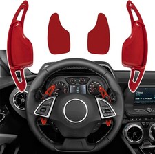 Steering Wheel Paddle Shifter Extension Red Aluminum for Camaro 2016-2024 picture