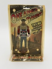 VINTAGE THE ORIGINAL ONE ARMED BANDIT LUCKY JIM JACKPOT TOY DOLL CASINO NEW picture