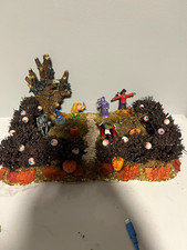 Lemax Spooky Town Halloween Village Ghouls Night Out Front Yard Lighted picture