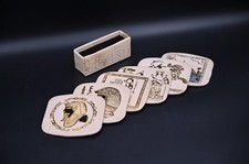 Authentic Ancient Egyptian Antiquities White Stone Rare coasters Egyptian BC picture