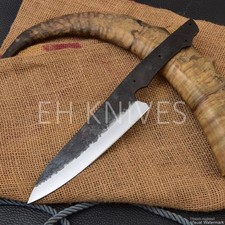 12'' Handmade Carbon Steel Hunting Knife making Sharp Chef Blank Blade Knife picture