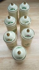 Set 7 Lenox The Spice Garden 1992 Fine Porcelain Spice Collection Vintage picture