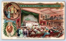 Auditorium Postcard Main Plant H J Heinz Co. Pickles And Food Products 1911 picture