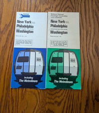 TWO VERY  EARLY AMTRAK METROLINER SCHEDULES 1971 picture