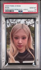 ROSÉ X PUMA PURCHASE BONUS PHOTOCARDS ROSE HIDDEN VERSION C GEM MINT PSA 10 picture