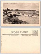 Penzance Surf Woods Hole Massachusetts Rocky Coast Mrs S I Snow Postcard AY616 picture
