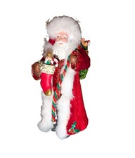 Hallmark FATHER CHRISTMAS Ornament 2023 20th Keepsake Velvet Fur Santa Excellent picture
