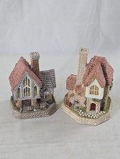 2 David Winter 1999 The Stained Glass Studio (SIGNED) & Tile Maker’s Cottage picture