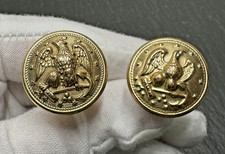 VINTAGE HAND CRAFTED? US NAVY BUTTON CUFFLINKS N496 picture