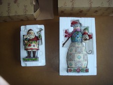 2 Jim Shore Figurines Holiday Fun + It's Cool To Be Friends picture