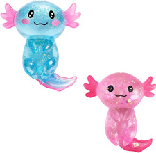 2 Pcs Axolotl Squishy Stress Relief Toy, Stretchy Axolotls Stress Soft Squeeze S picture