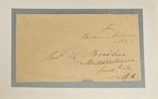 Horace Mann Free Frank – Signed as Congressman – Historic Education Reformer picture
