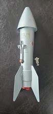VTG 1957 Astro Mfg Rocket Space Ship Mechanical Coin Bank Berzac WORKING W/ KEY picture