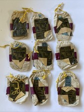 VINTAGE GENUINE BULL DURHAM SMOKING TOBACCO CLOTH POUCH TAG LOT 192Os label old picture