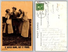 1910s Comic Postcard: