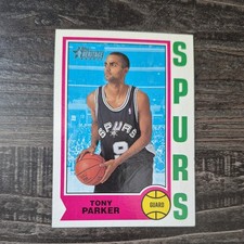2001-02 Topps Heritage - Tony Parker #205 (RC) San Antonio Spurs picture