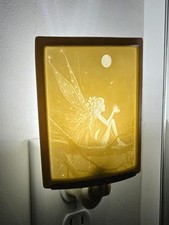 CATCH A FALLING STAR PORCELAIN LITHOPHANE FAIRY NIGHT LIGHT-THE PORCELAIN GARDEN picture