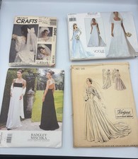 Lot 4 Vintage Bridal Sewing Patterns Vogue 545 1903 2085 McCalls 5204 picture