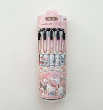 Sanrio Uni Ball One Gel Pen 0.5mm Black 5pcs Donki Limited Hello Kitty Japan picture