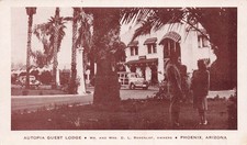 Phoenix AZ Autopia Guest Lodge Motel NY Giants Spring Training 1940s PC 100826 picture