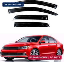 Rain Guards Fit for 2011-2018 Volkswagen Jetta, Out-Channel Window Visors Ve picture