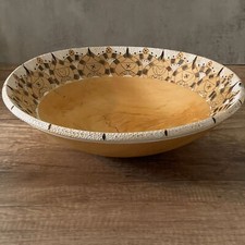 Boston Woodturning Tommy Gagnon Box Elder Ink Pyro Hand Turned Wooden Bowl 2016 picture