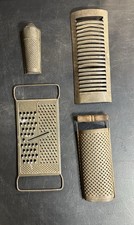 Vintage Metal Kitchen Grater Lot Primitive Farmhouse Decor Nutmeg Spice Slicer picture