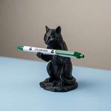 Funny Cute Cat Pen Holder Desk Organizer 3.5-Inch picture