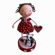 Lori Mitchell Mila Loves Milo Valentine's Day Figurine Hand Painted Resin picture