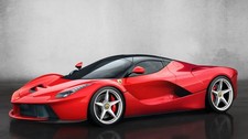 Ferrari LaFerrari red cars Exotic Supercar 11x17 Poster picture