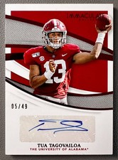Tua Tagovailoa 2021 Panini Immaculate Collection Collegiate Auto #II-TT /49 picture