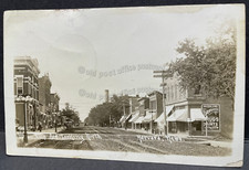 Harvard, Nebraska-Main Street Scene-Stores-c1910 RPPC Real Photo Postcard picture