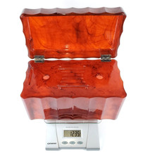 Beautiful Heavy Thick Tortoise Marbled Catalin Bakelite GE Radio Cabinet Only picture