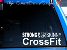 Strong is new Skinny -CrossFit -Vinyl Decal Sticker -Color Choice -HIGH QUALITY picture