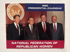 1993 Presidential Calendar National Federation Of Republican Women UNUSED picture