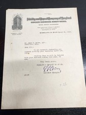 VTG 1915 Billhead Masthead of the Fidelity and Deposit Company of Maryland picture