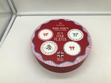 Harvest Green Studio Porcelain 8in Boxed Ribbon Plate Set of 4 BB02B15031 picture