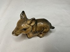 Vintage Goebel Boar Piglet Porcelain Figurine West Germany 518 picture