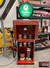 Rustoration 1960’s TEXACO MARINE Gilbarco Gas Pump w/ Shelves - Mancave Decor picture