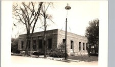 USPS FEDERAL POST OFFICE petersburg il real photo postcard rppc illinois history picture