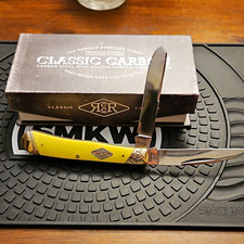 Rough Ryder Classic Carbon RR2127 Pocketknife 2-Blade Yellow Composition Handle picture