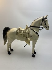 Vintage White Breyer Western 1950’s Horse W Saddle picture
